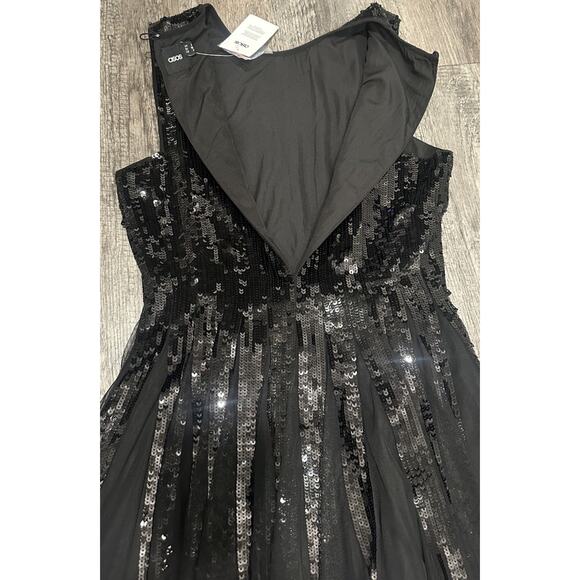 ASOS Y2k black short mesh dress Design with sequins,perfect for parties 4 Aline - Picture 12 of 16